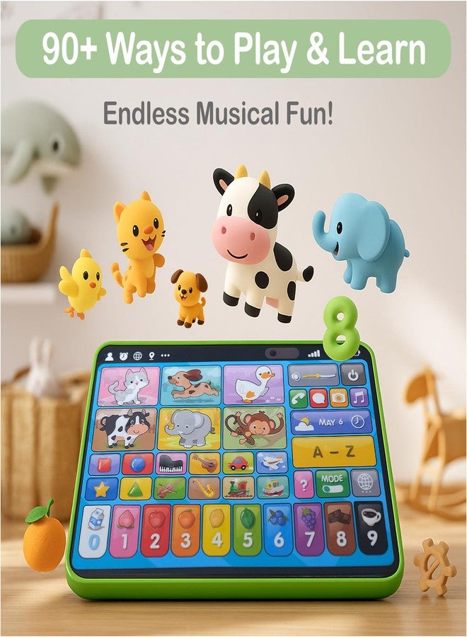 Motiilanco Learning Tablet for Toddlers 1-3 Trilingual Learning Toys with Sounds & Speech Therapy, Montessori Educational Toys for 1 Year Old Boy Girl, Baby Musical Toys 12-18 Months Toddler Toys Age 1-2-3 Gifts - Image 5